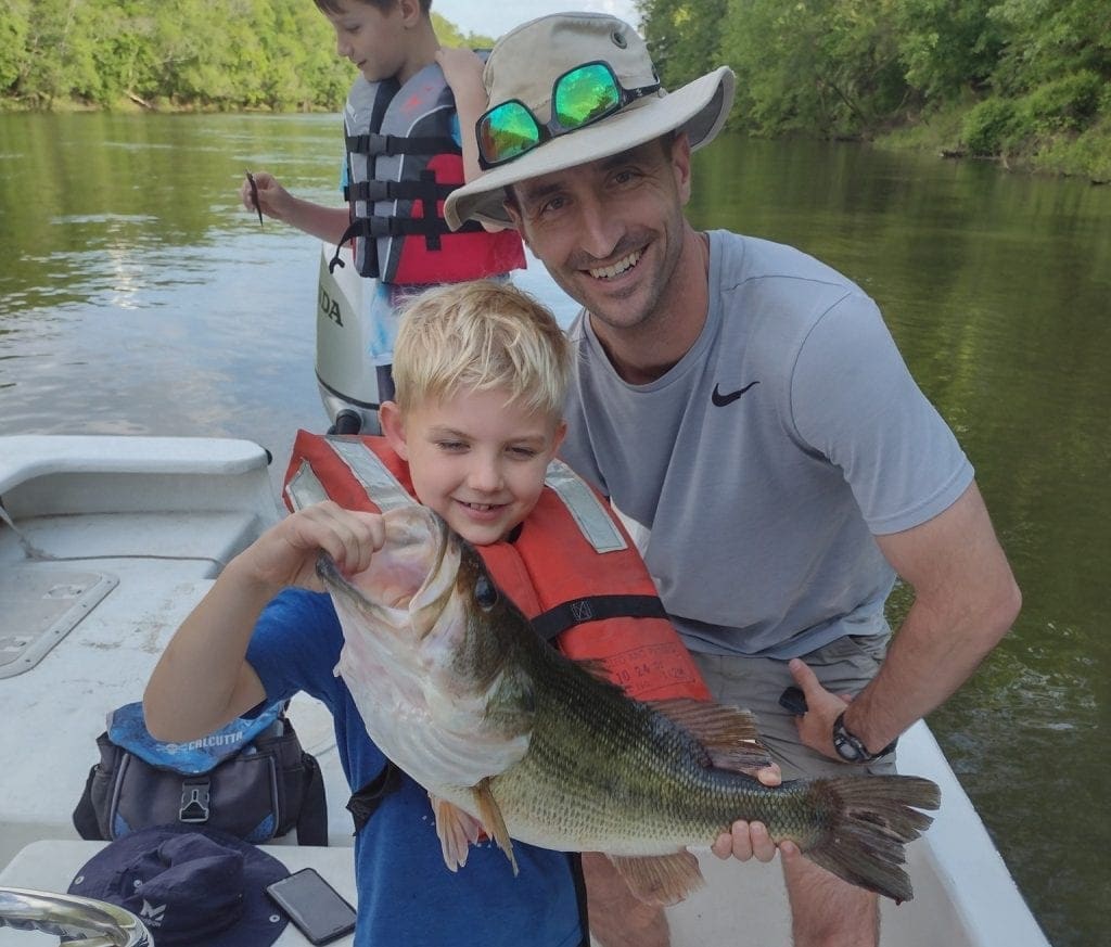 Family fishing charter catch on the Outer Banks
